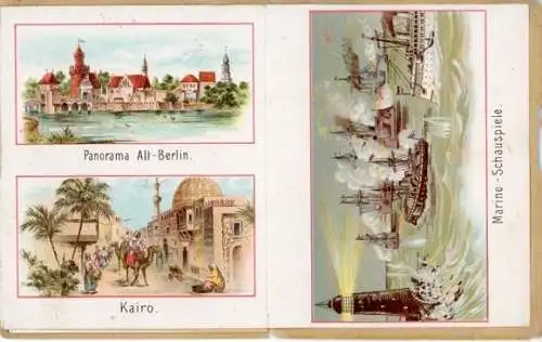 Set von 14 Lithographien im Umschlag, Berliner Gewerbeausstellungen 1896