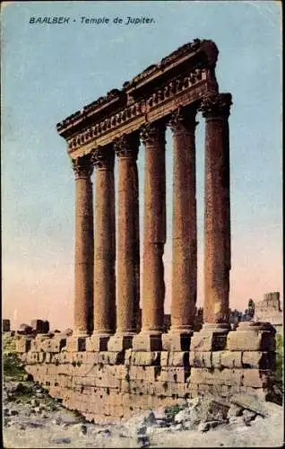 Ak Baalbek Libanon, Ruinen des Jupiter Tempels