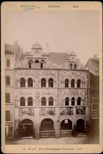 Kabinett Foto Konstanz am Bodensee, Rathaus