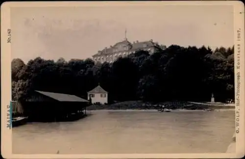 Kabinett Foto Insel Mainau im Bodensee, Teilansicht