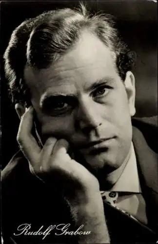 Ak Schauspieler Rudolf Grabow, Portrait