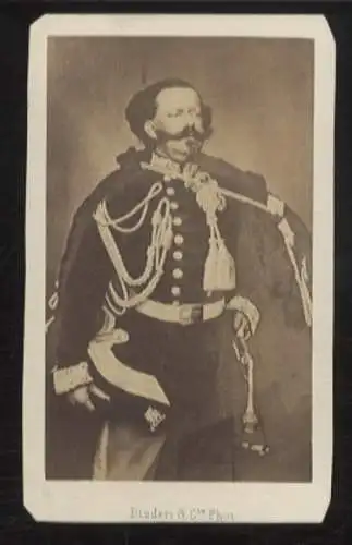 CdV Portrait Vittorio Emanuele II. König von Italien