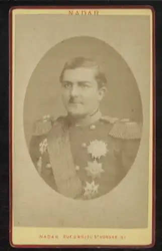 CdV Portrait Milan I. König von Serbien