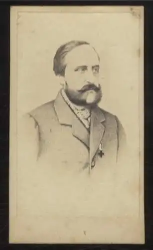 Cdv Portrait Friedrich VIII. Herzog v. Schleswig-Holstein-Sonderburg-Augustenburg