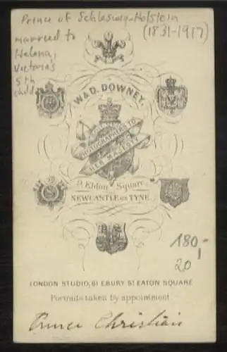 CdV Portrait Prinz Christian v. Schleswig-Holstein