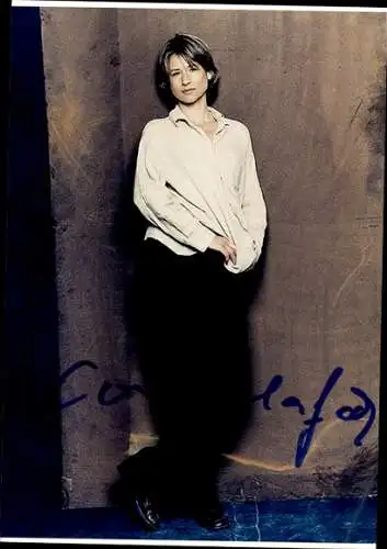 Ak Schauspielerin Corinna Harfouch, Portrait, Autogramm