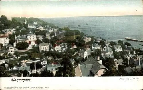 Ak Hamburg Blankenese, Elbpanorama, Blick vom Süllberg