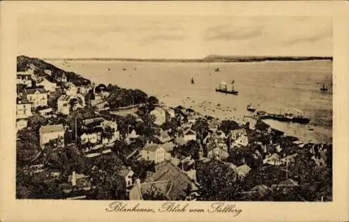 Ak Hamburg Altona Blankenese, Blick vom Süllberg