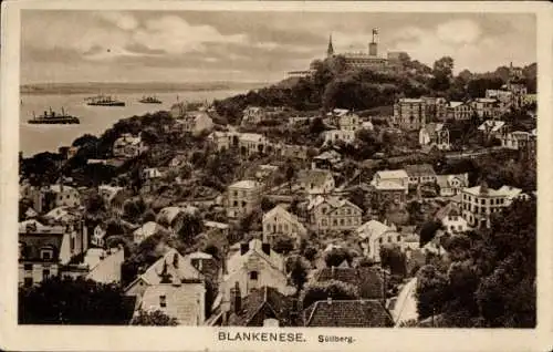 Ak Hamburg Altona Blankenese, Süllberg, Panorama