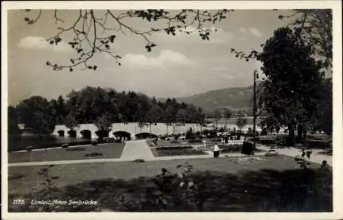 Ak Lindau am Bodensee Schwaben, Neue Seebrücke
