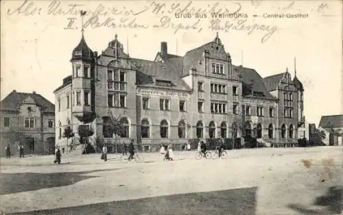 Ak Weinböhla in Sachsen, Central-Gasthof