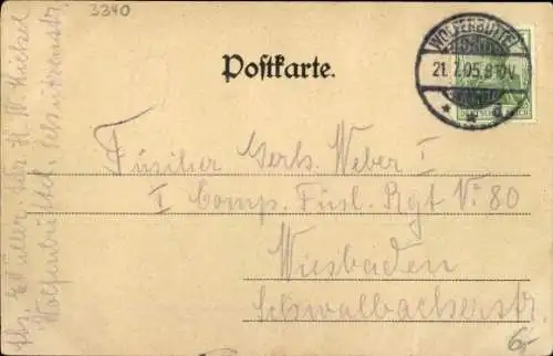 Ak Wolfenbüttel in Niedersachsen, Schloss, Kriegerdenkmal