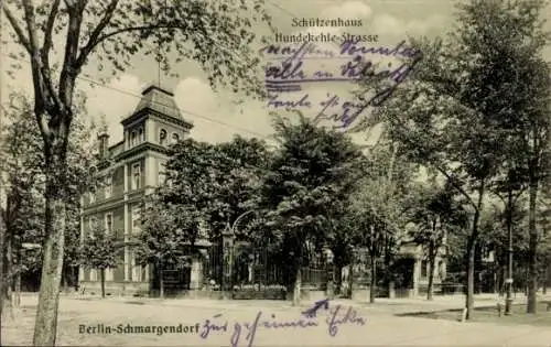 Ak Berlin Wilmersdorf Schmargendorf, Schützenhaus Hundekehlestraße