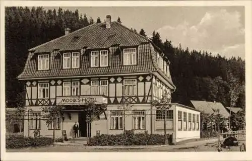 Ak Altenau Clausthal Zellerfeld im Oberharz, Moocks Hotel