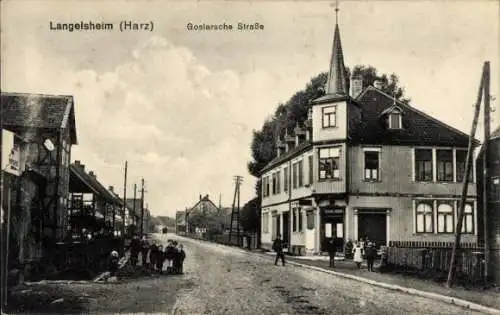 Ak Langelsheim Harz, Goslarsche Straße