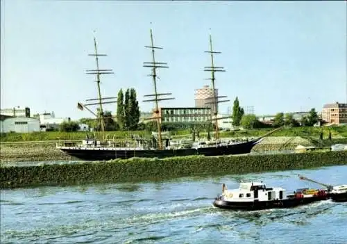 Ak Hansestadt Bremen, Weser, Segelschulschiff Deutschland