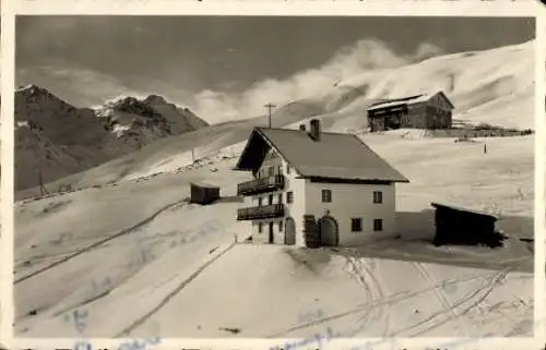 Ak Hochsölden Sölden in Tirol, Haus Maria, Alpenhotel Sonnenblick, Winter