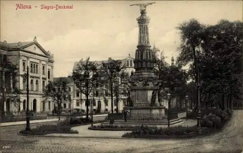 Ak Hamburg Altona, Siegesdenkmal