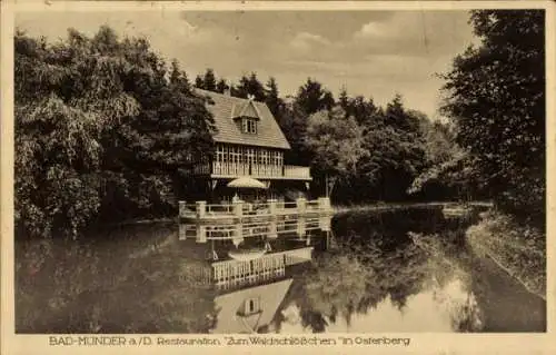 Ak Bad Münder am Deister, Restauration Zum Waldschlösschen in Osterberg