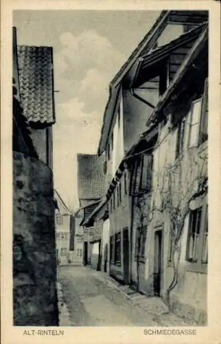 Ak Rinteln an der Weser, Altstadt, Schmiedegasse