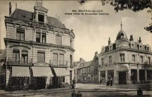 Ak Château du Loir Sarthe, Grand Hotel und neue Galerien