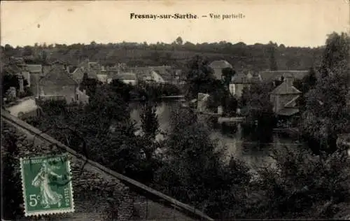 Ak Fresnay-sur-Sarthe, Teilansicht