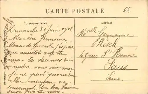 Ak Montjay Saône-et-Loire, Gesamtansicht