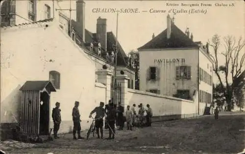 Ak Chalon sur Saône Saône et Loire, Uxelles-Kaserne, Pavillon B