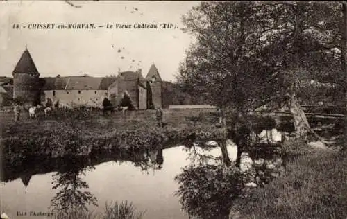 Ak Chissey in Morvan Saône et Loire, Das alte Schloss