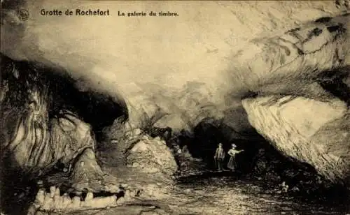 Ak Rochefort Wallonia Namur, Höhle, Briefmarkengalerie