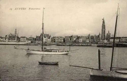 Ak Anvers Antwerpen Flandern, Panorama