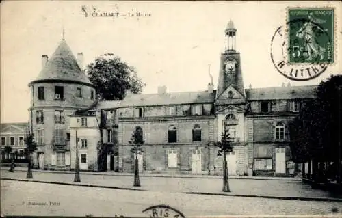 Ak Clamart Hauts de Seine, Gesamtansicht des Rathauses