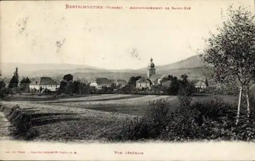 Ak Bertrimoutier Vosges, Gesamtansicht, Kirche