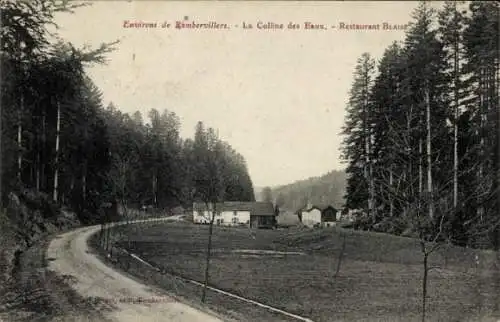 Ak Rambervillers Vosges, La Colline des Eaux, Restaurant Blaise