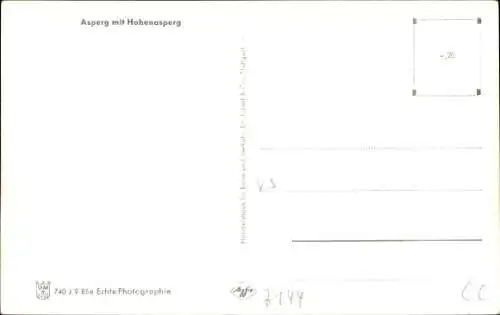 Ak Asperg in Württemberg, Festung Hohenasperg