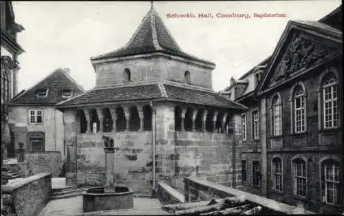 Ak Schwäbisch Hall in Württemberg, Comburg, Baptisterium