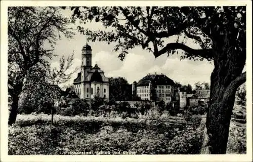 Ak Hohenstadt in Württemberg, Schloss, Kirche