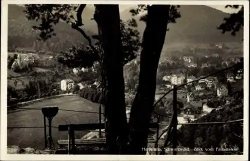 Ak Bad Herrenalb im Schwarzwald, Blick vom Falkenstein