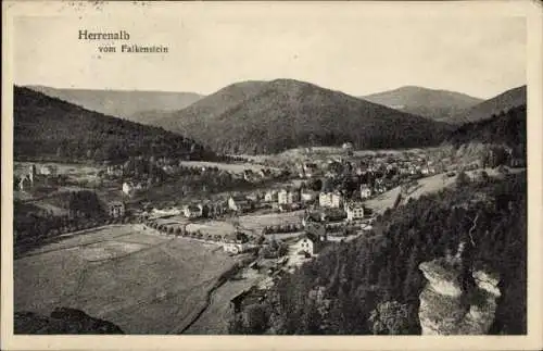 Ak Bad Herrenalb im Schwarzwald, Blick vom Falkenstein