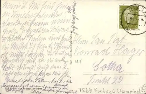 Ak Herrenwies Forbach im Schwarzwald Baden, Gesamtansicht