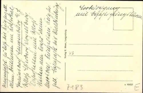 Ak Langenburg in Württemberg, Fachwerkhäuser, Turm