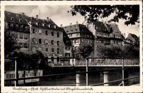 Ak Strasbourg Straßburg Elsass Bas Rhin, Magdalenenbrücke