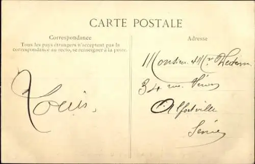 Ak Montgeron Essonne, Sénart Forest, Carrefour du Chene Prieur