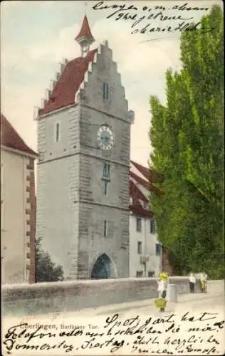 Ak Überlingen am Bodensee, Barfüsser Tor