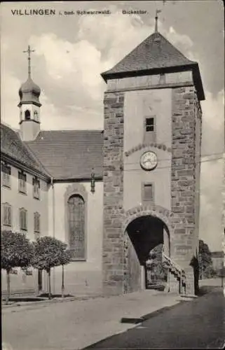 Ak Villingen im Schwarzwald, Bickentor, Torbogen