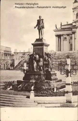 Ak Helsinki Helsingfors Finnland, Alexanderstatue