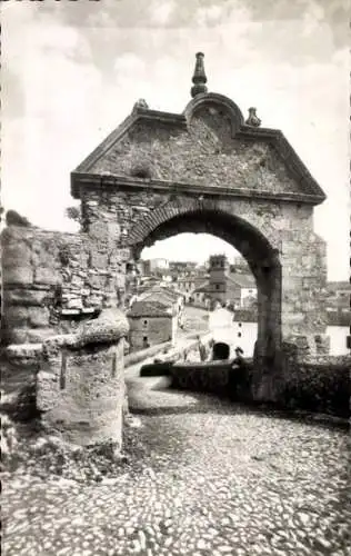 Ak Ronda Andalusien Spanien, Arco Romano y sillon del Moro