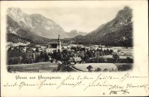 Ak Großgmain in Salzburg, Panorama