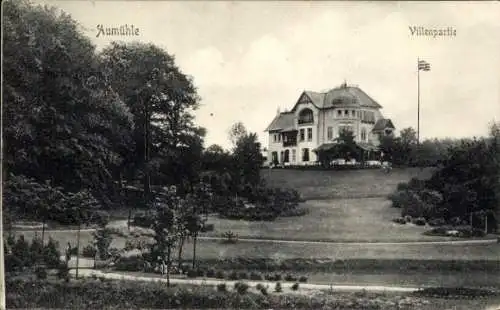 Ak Aumühle im Herzogtum Lauenburg, Villenpartie