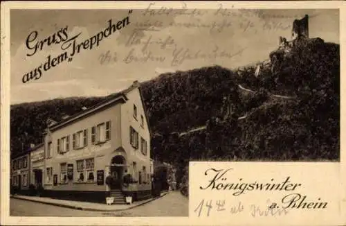 Ak Königswinter a. Rhein, Restaurant Treppchen